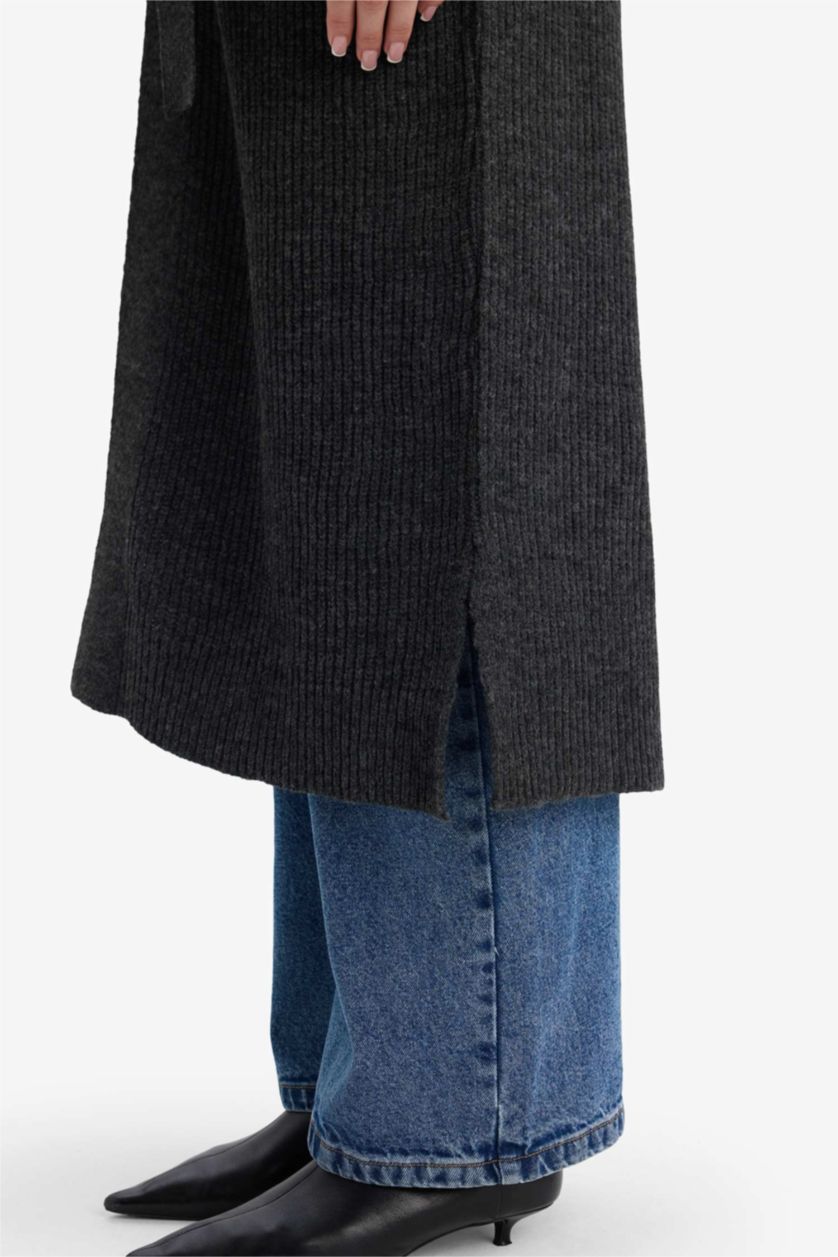 WOMAN Anthracite Regular Fit Cardigan
