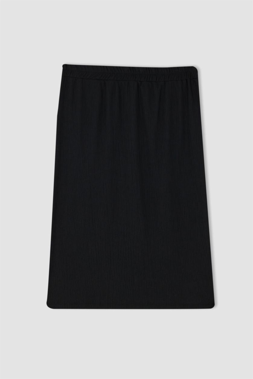 WOMAN Black Slim Fit Midi