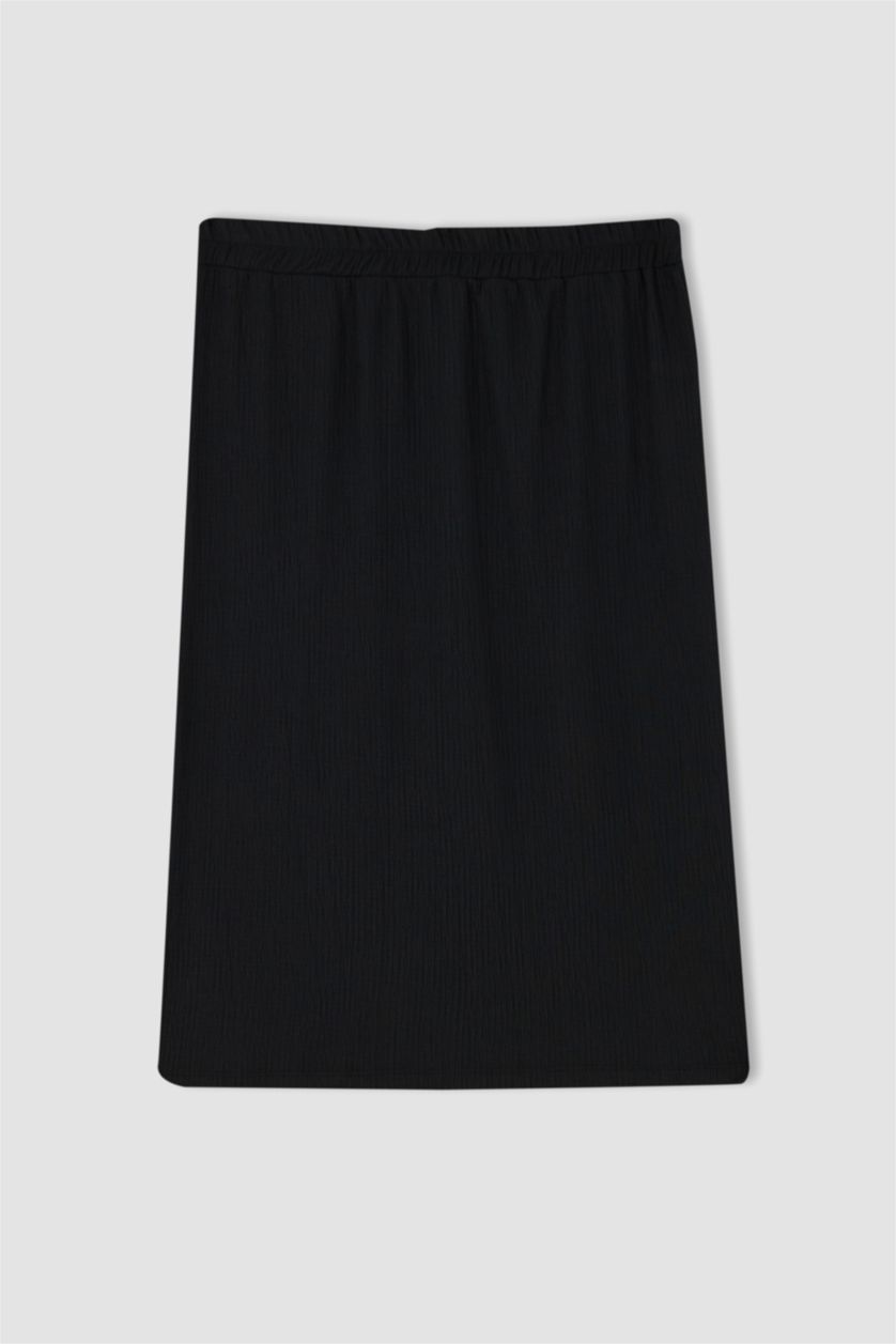 WOMAN Black Slim Fit Midi