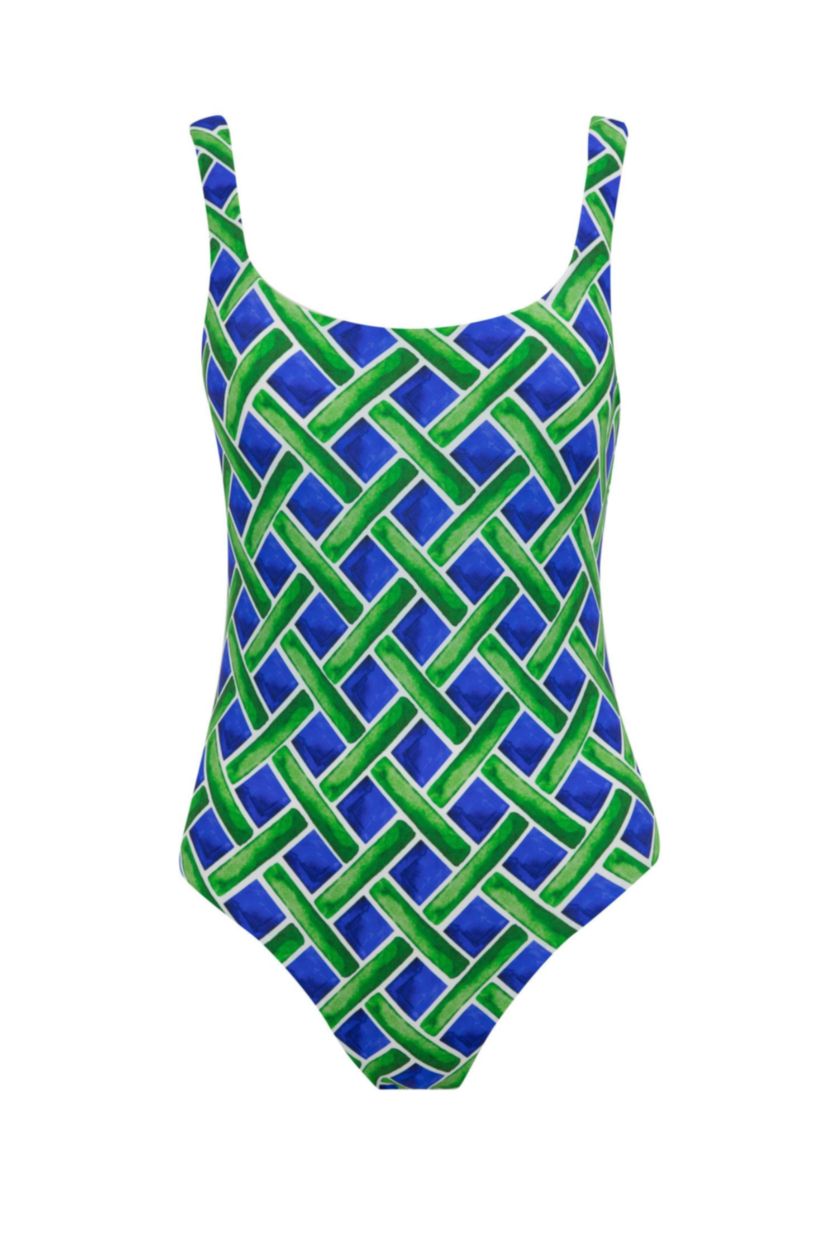 نساء أزرق فاقع مايوه بقصة عادية من Nefes İstanbul X DeFacto