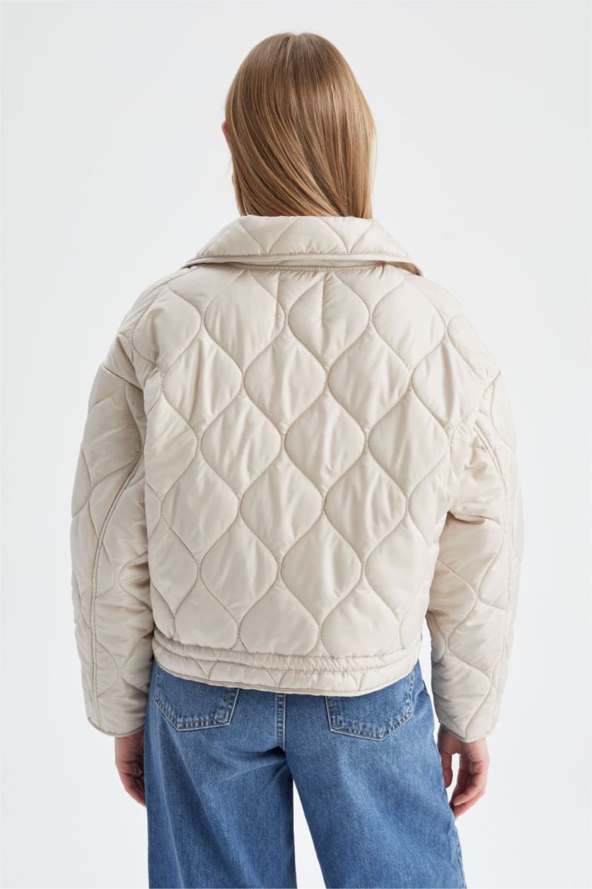 نساء بيج Puffer Jacket