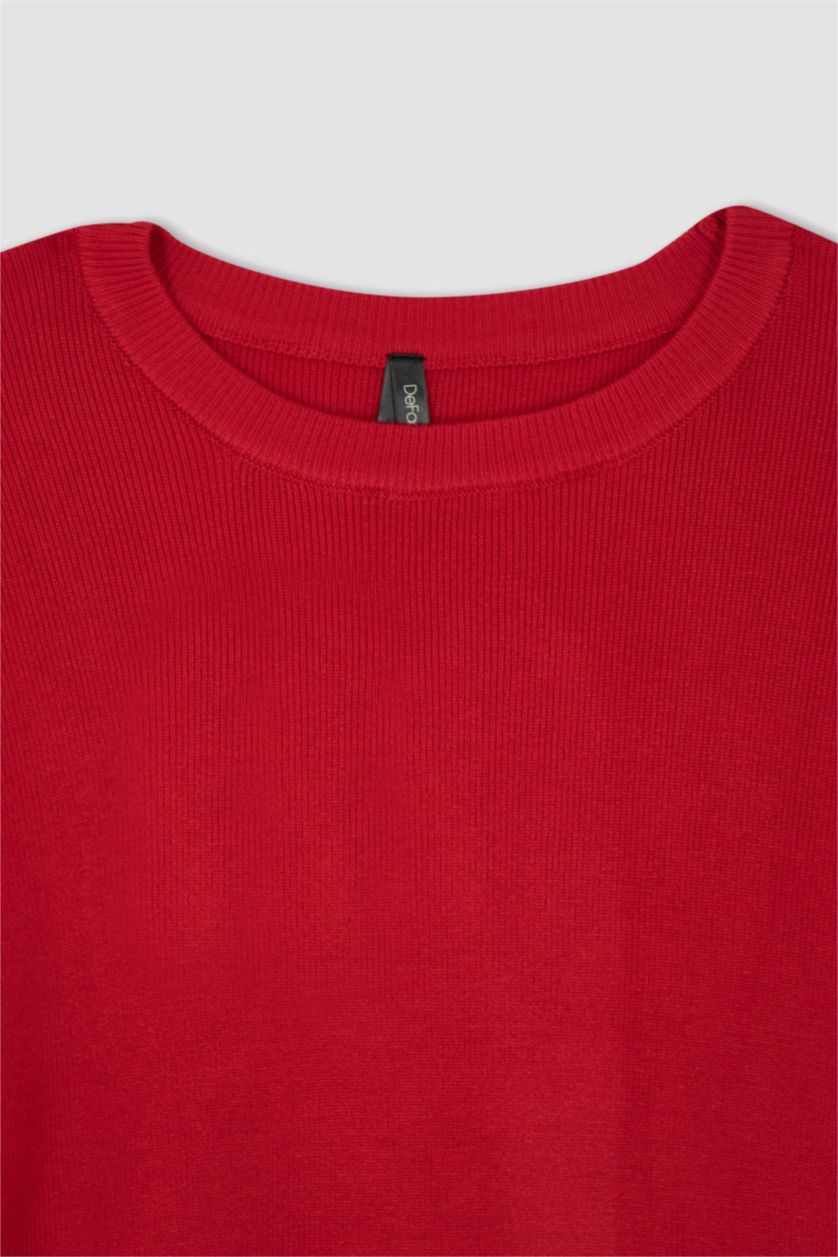 WOMAN Red Slim Fit Pullover