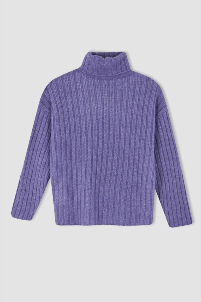 WOMAN Lilac Oversize Fit Ribana Tunic