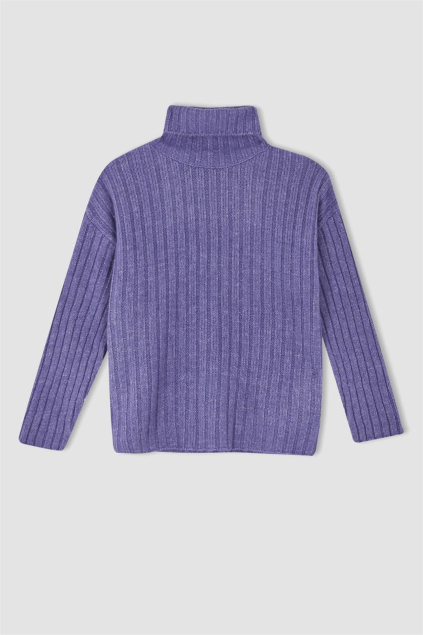 WOMAN Lilac Oversize Fit Ribana Tunic
