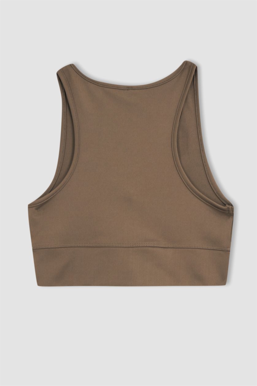 FEMME Marron Defacto Fit V Neck Athlète Athlète