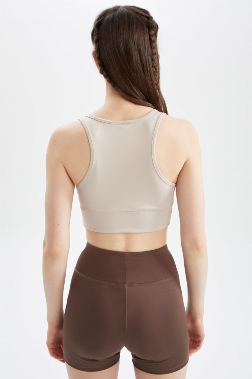 نساء حجري فاتح كروب توب بحمالات بياقة V