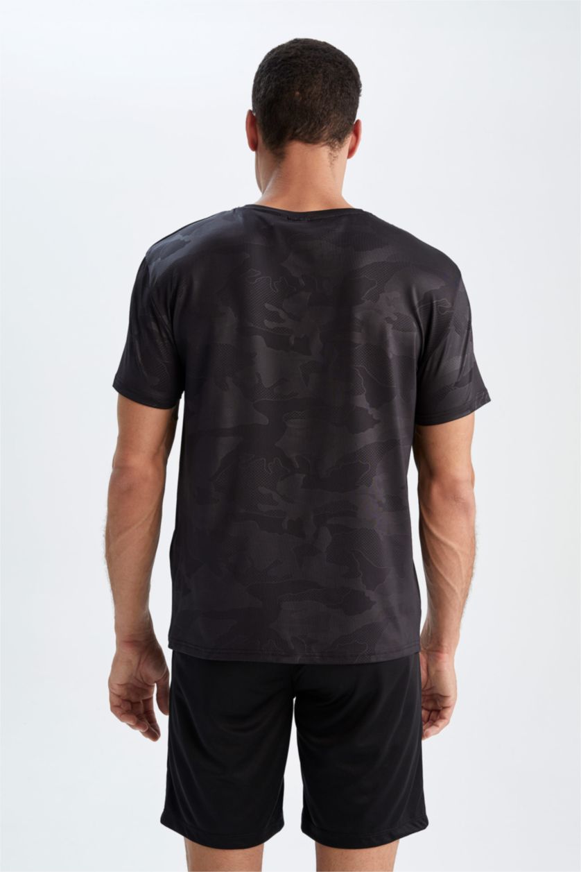 HOMME Noir T shirt Coupe Régulière NBA Chicago Bulls