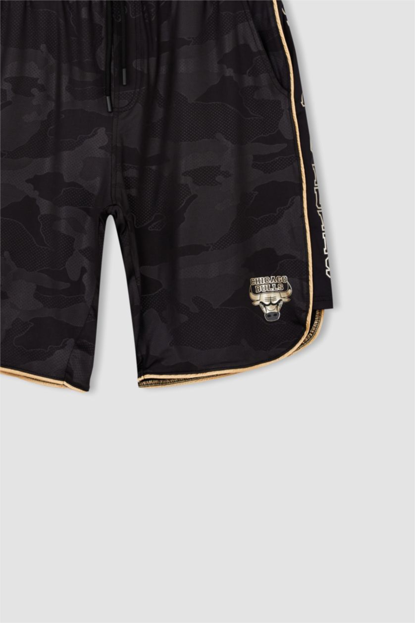 Erkek Siyah Regular Fit Şort