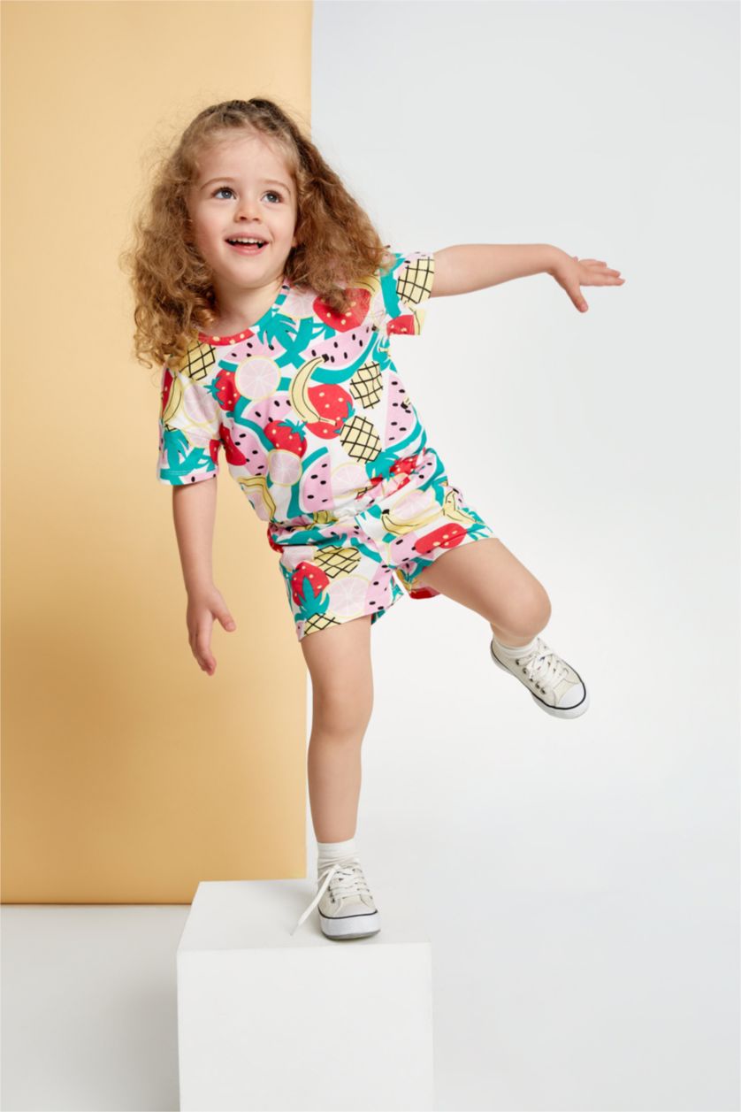 BÉBÉ FILLE Blanc Bébé Fille Col Ras Du Cou Manche Courte Body À Manches Courtes