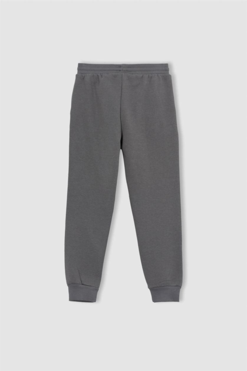 أولاد أزرق فاقع طقم ولادي بغطاء للرأس مطبوع - قطعتين