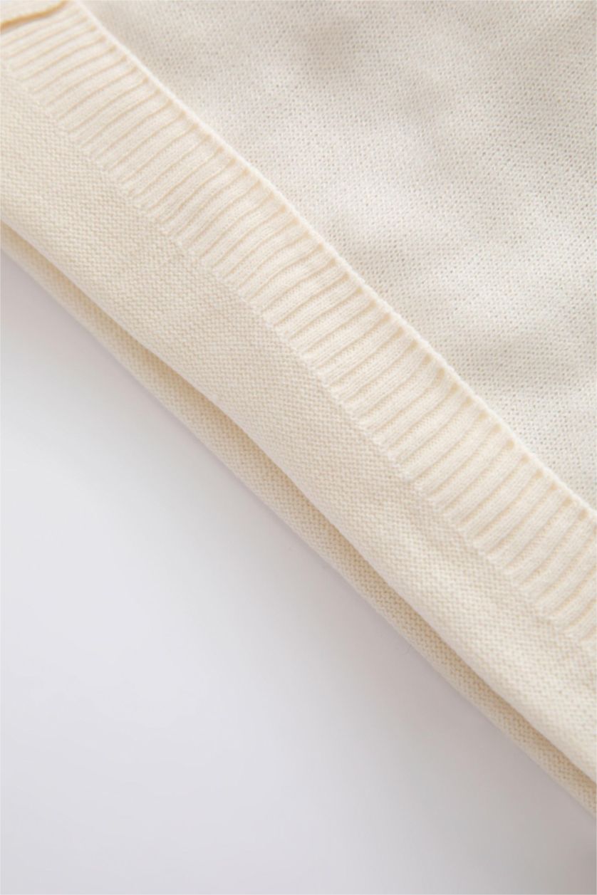 BÉBÉ FILLE Beige Pull Col Ras Du Cou BéBé Fille