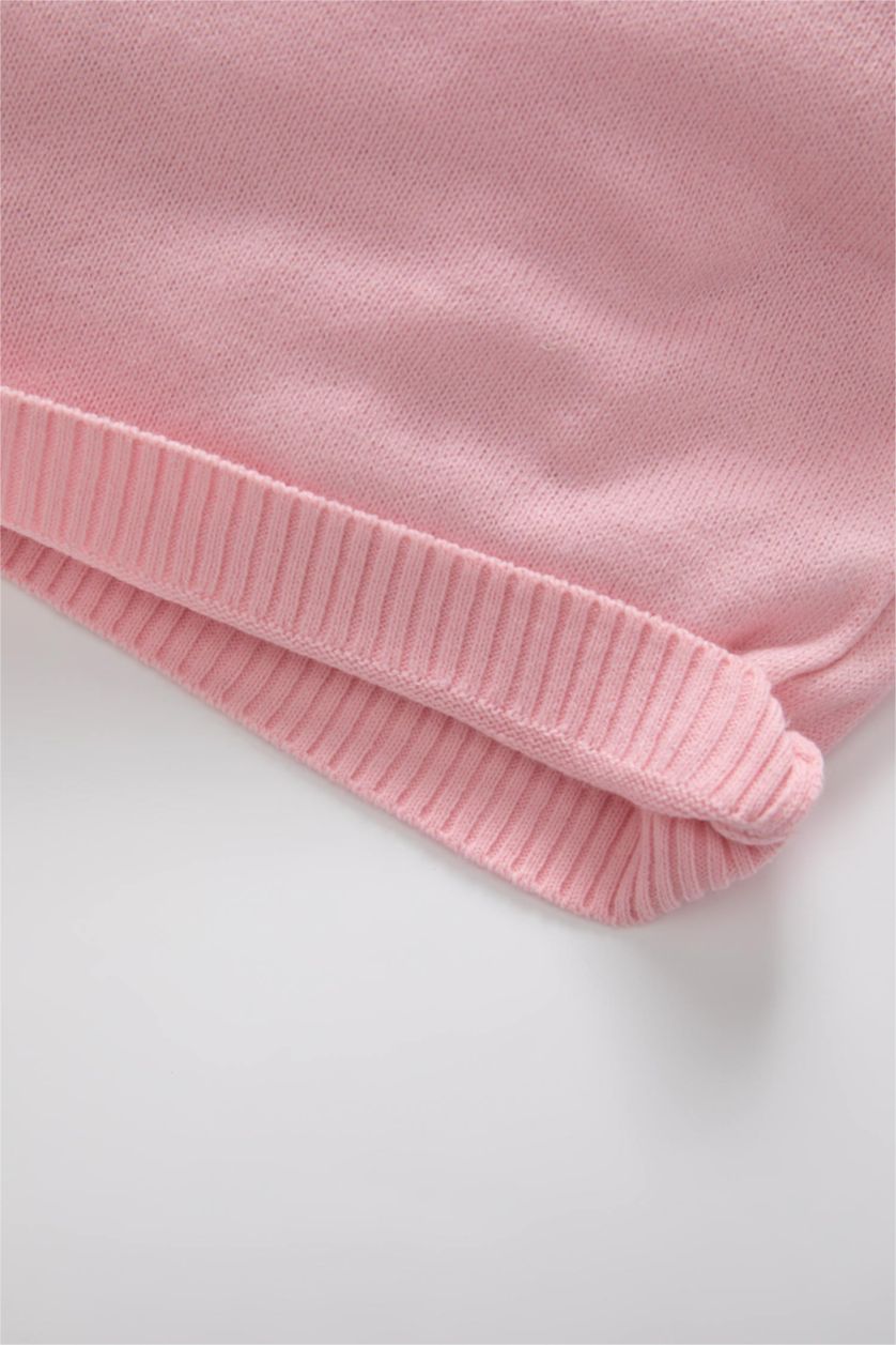 BÉBÉ FILLE Rose Clair Pull Col Ras Du Cou BéBé Fille