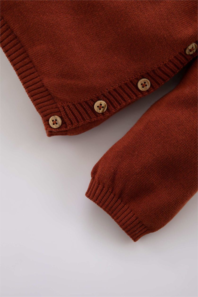 BÉBÉ GARÇON Orange Ensemble Pull Et Pantalon En Molleton À Motif Coupe Classique - Deux Pièces