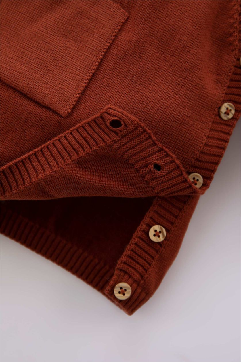 BÉBÉ GARÇON Orange Ensemble Pull Et Pantalon En Molleton À Motif Coupe Classique - Deux Pièces