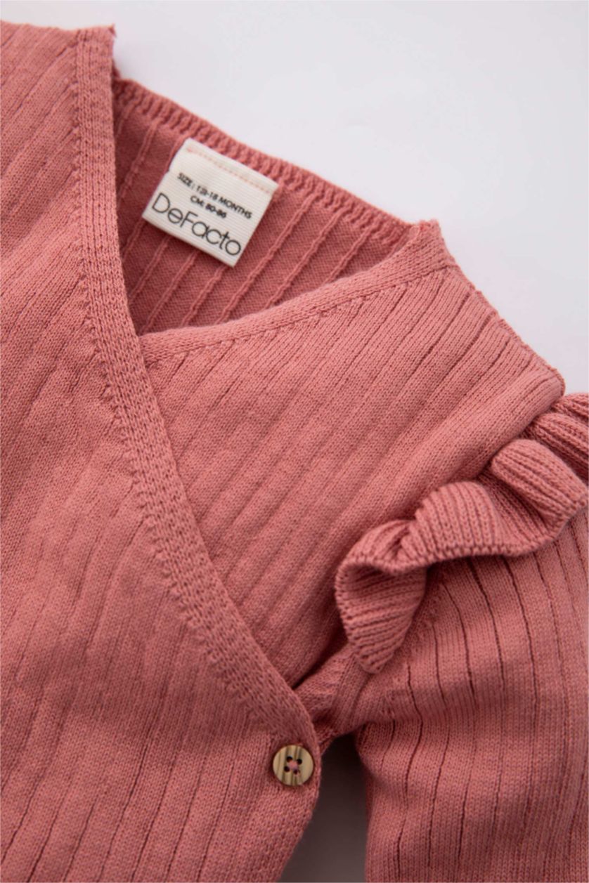 BABY GIRL Rose Baby Girl Basic Long Sleeve 2 Piece Knitwear Set