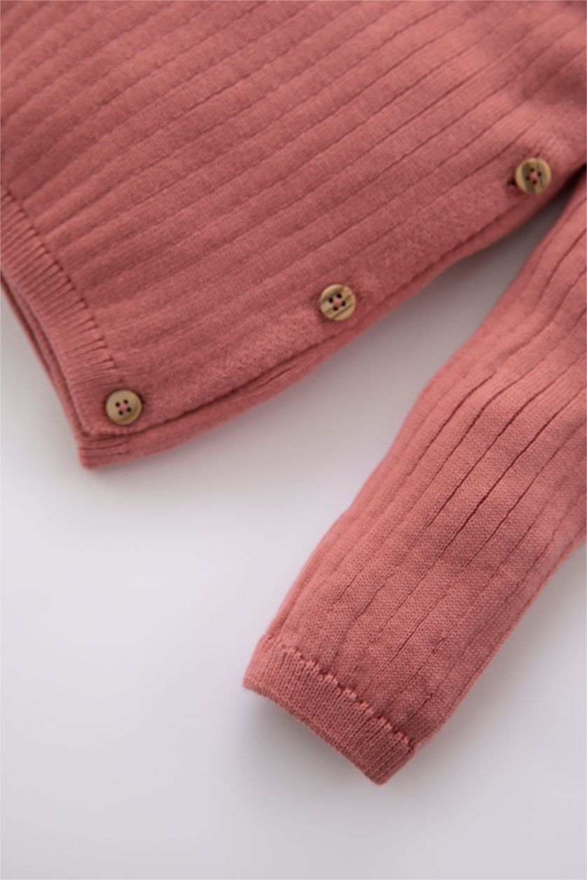 BABY GIRL Rose Baby Girl Basic Long Sleeve 2 Piece Knitwear Set