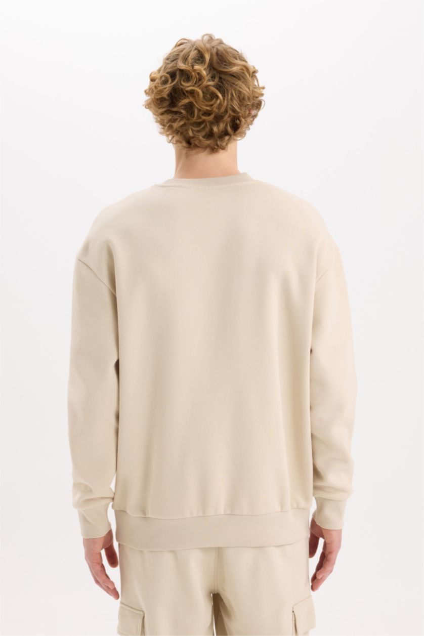 رجالي بيج سويت شيرت أوفر سايز بيج برقبة مستديرة