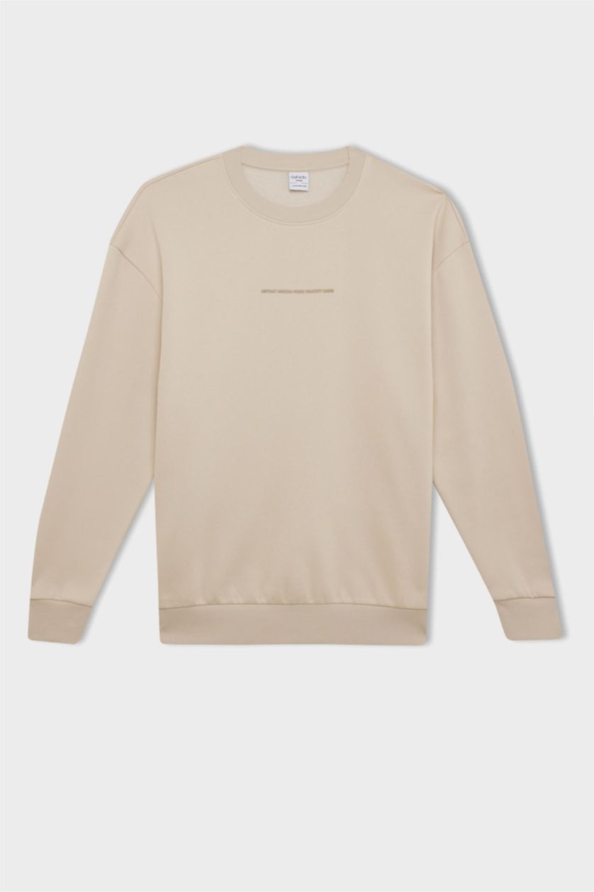 رجالي بيج سويت شيرت أوفر سايز بيج برقبة مستديرة