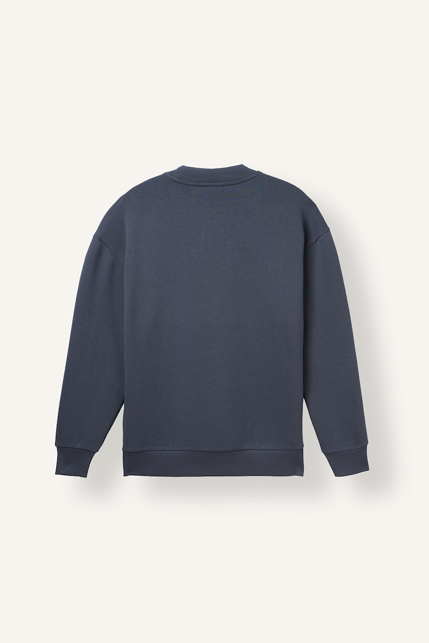 MAN Grey Boxy Fit Crew Neck Printed Sweatshirt