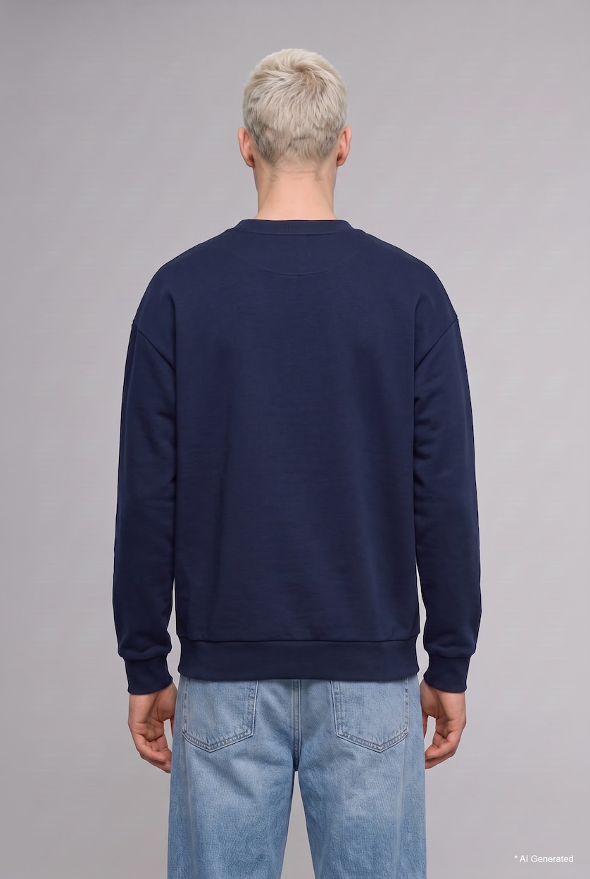 Ерлер әскери-теңіз Boxy Fit свитшот