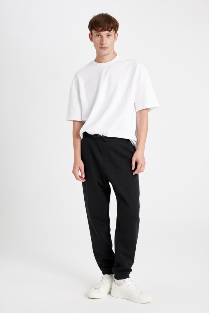 HOMME Noir Regular Fit Trousers