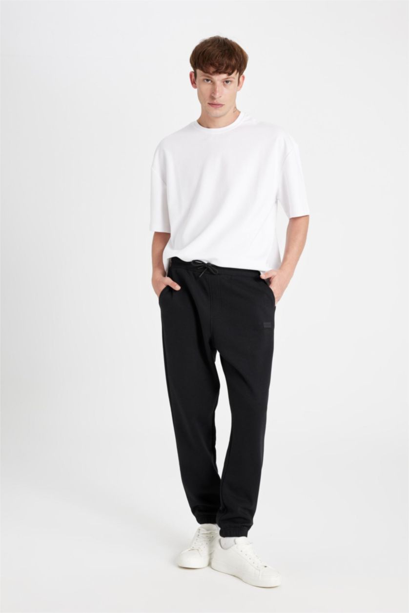 HOMME Noir Regular Fit Trousers