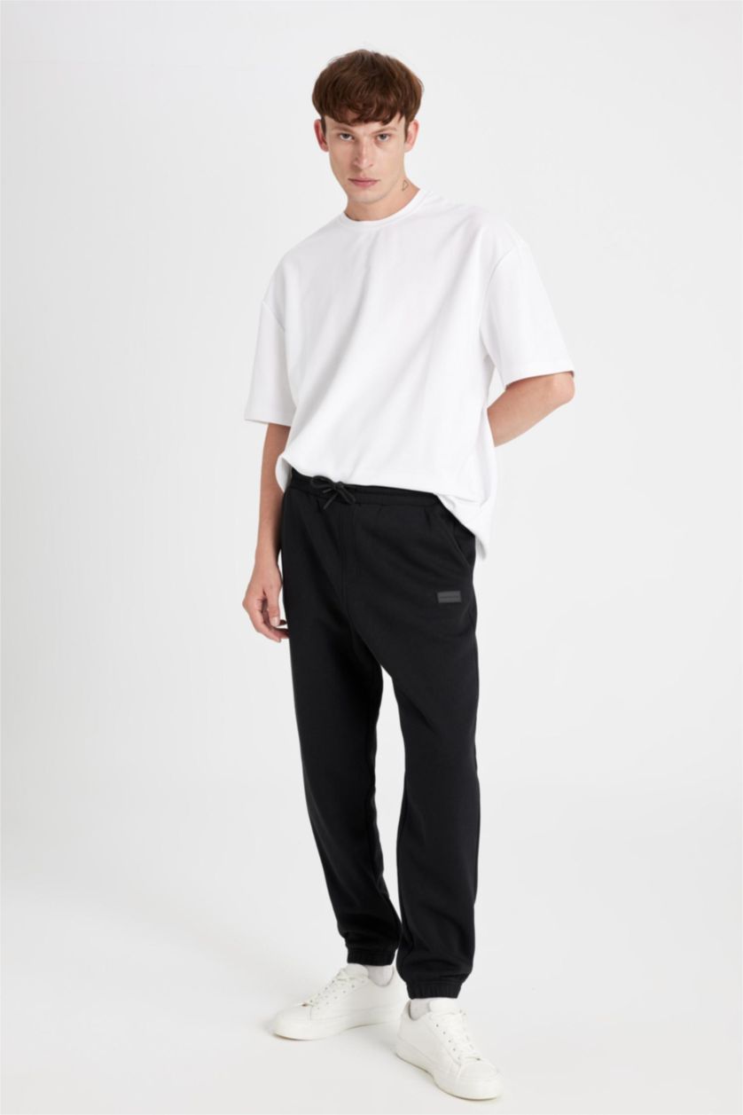 HOMME Noir Regular Fit Trousers