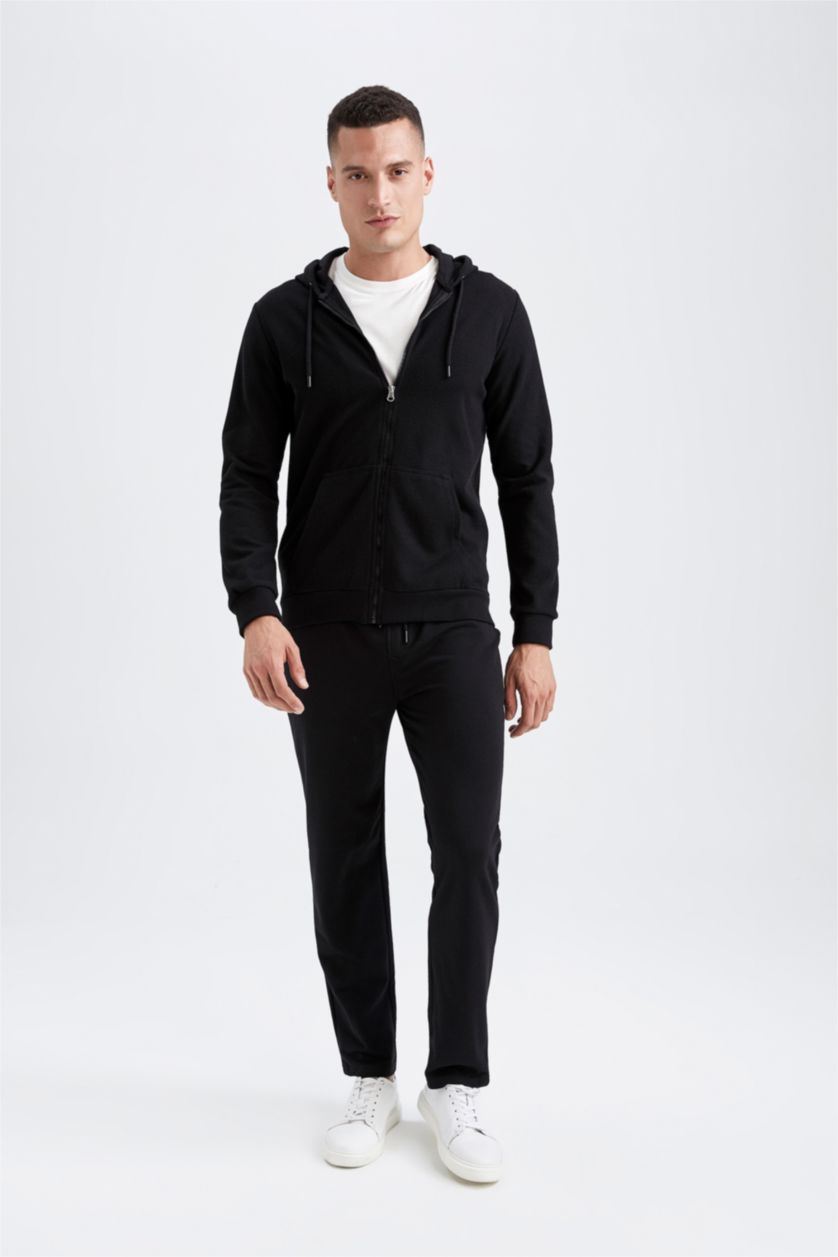 MAN Black Regular Fit Cardigan
