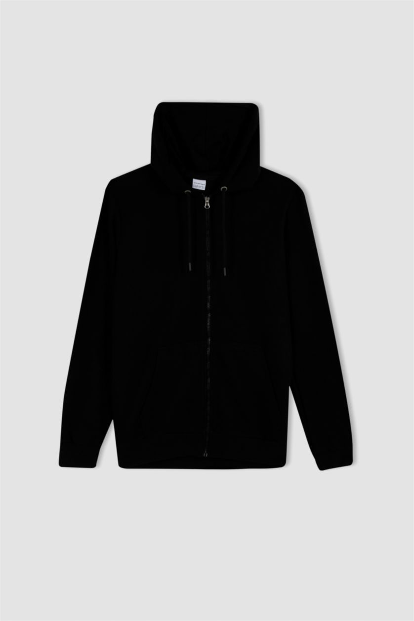 MAN Black Regular Fit Cardigan