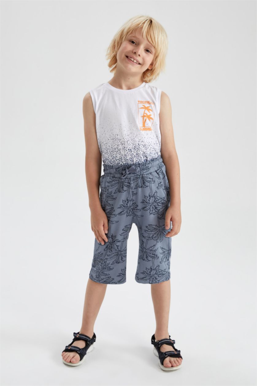Boys & Teens White Boy Regular Fit Crew Neck Cotton Combed Singlet