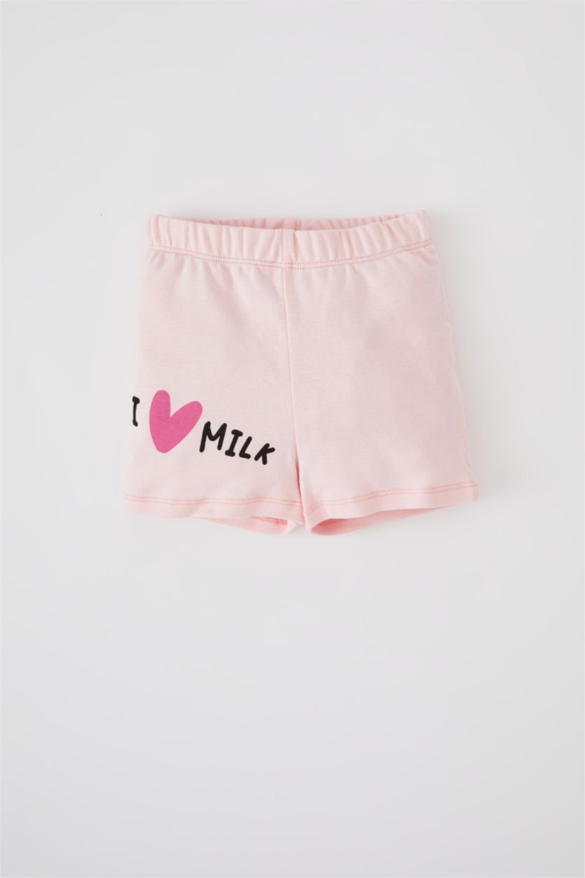 BÉBÉ FILLE Rose Pyjamas En Tricot Col Ras Du Cou Animal Manche Courte 2 BéBé Fille