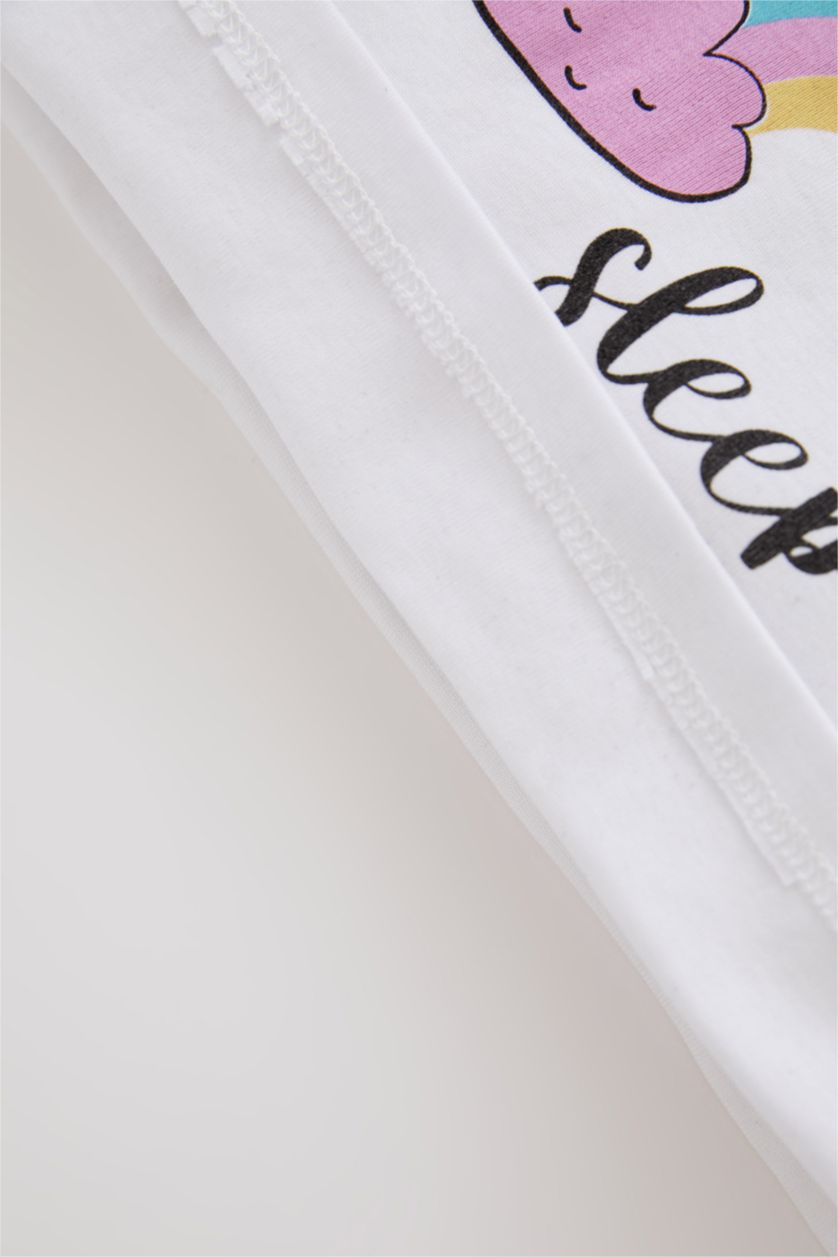 BÉBÉ FILLE Rose Pyjamas En Tricot Col Ras Du Cou Licorne Sans Manches 2 BéBé Fille