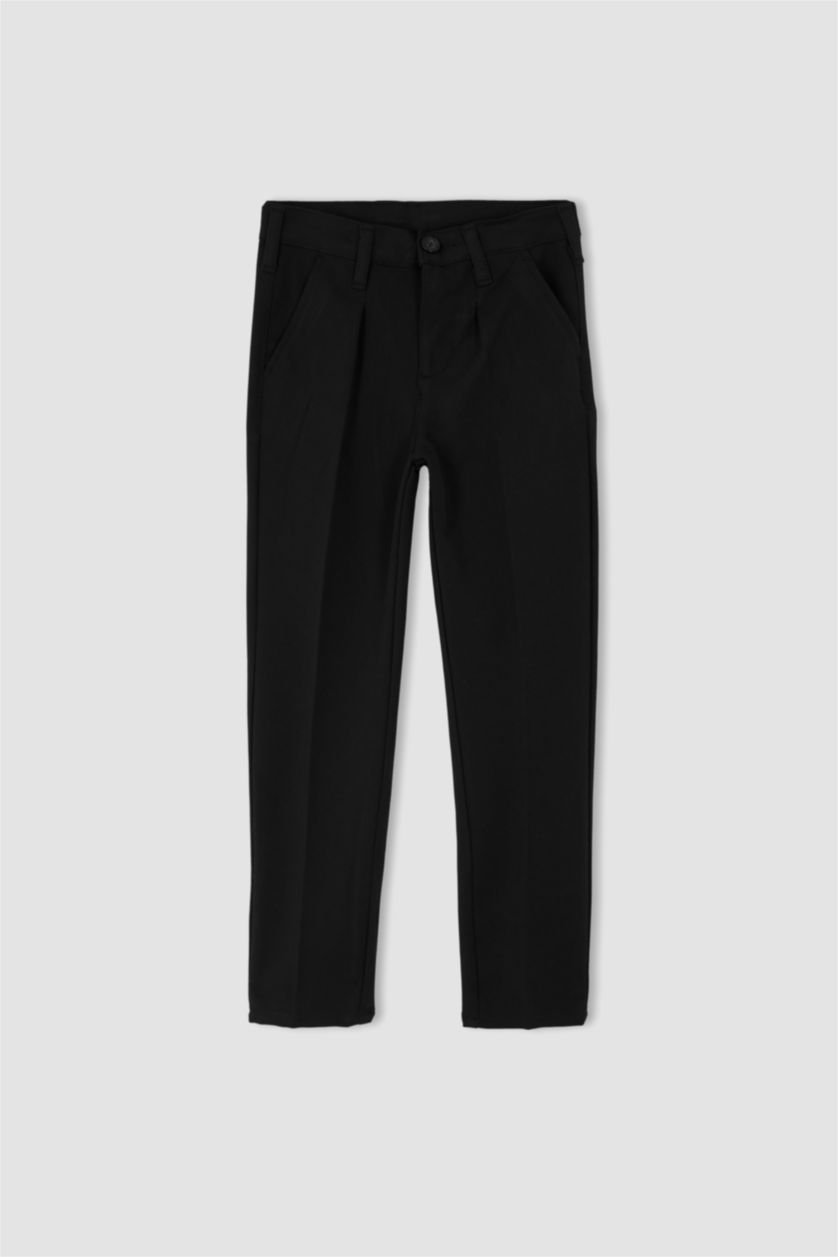 BOYS & TEENS Black Boy Black Chino School Trousers