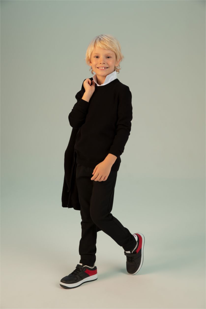 BOYS & TEENS Black Boy Black Chino School Trousers