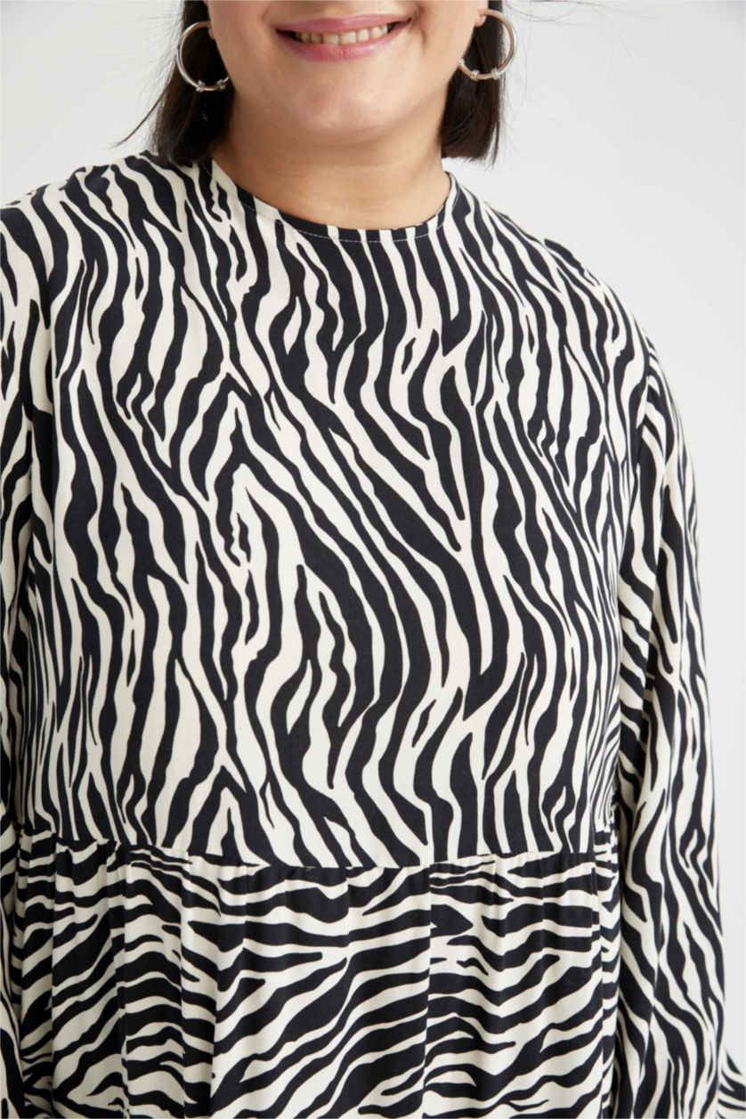 Kadın Siyah Viskon Maxi Elbise