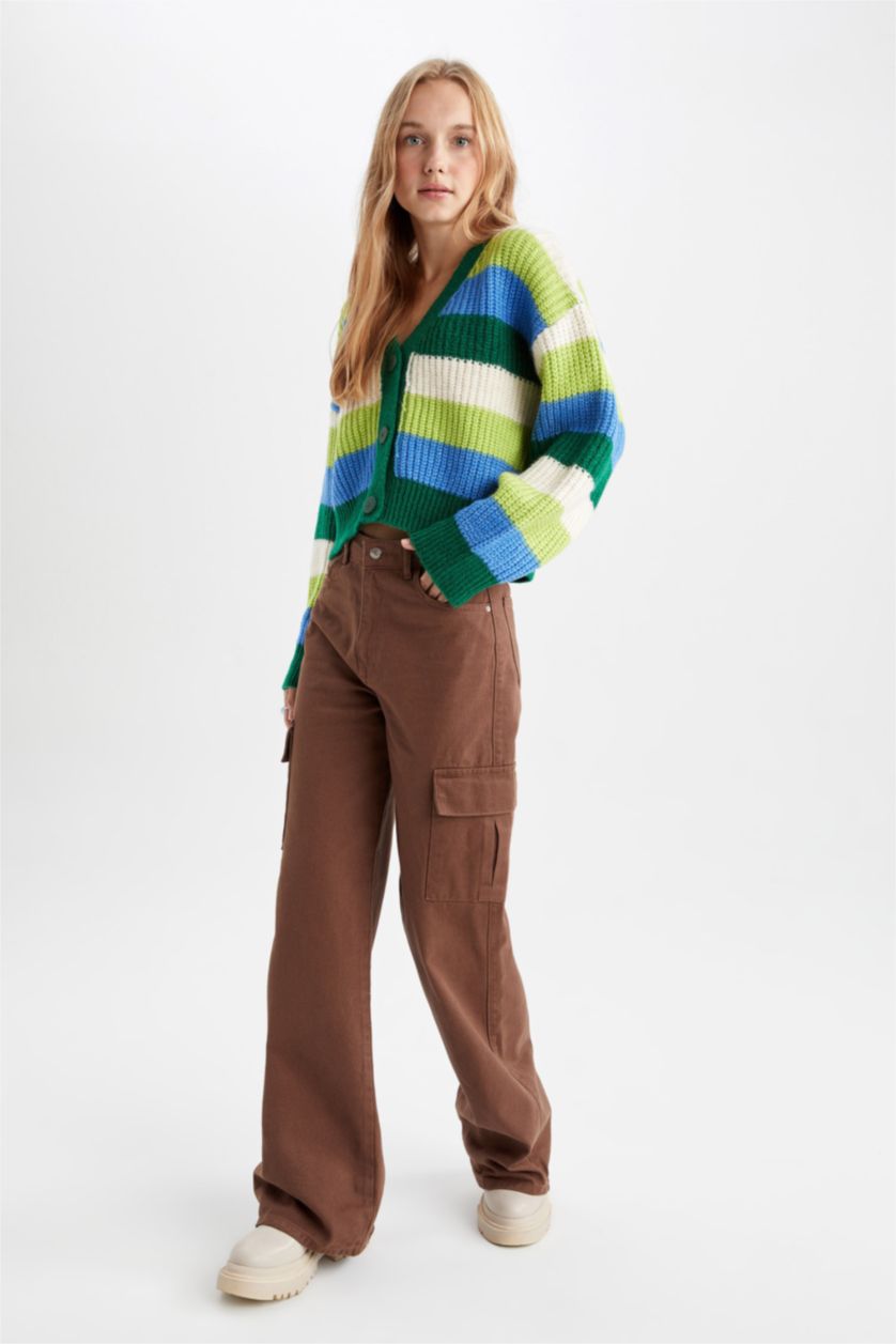 WOMAN Brown Trousers