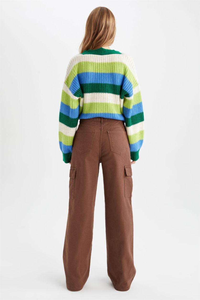 WOMAN Brown Trousers