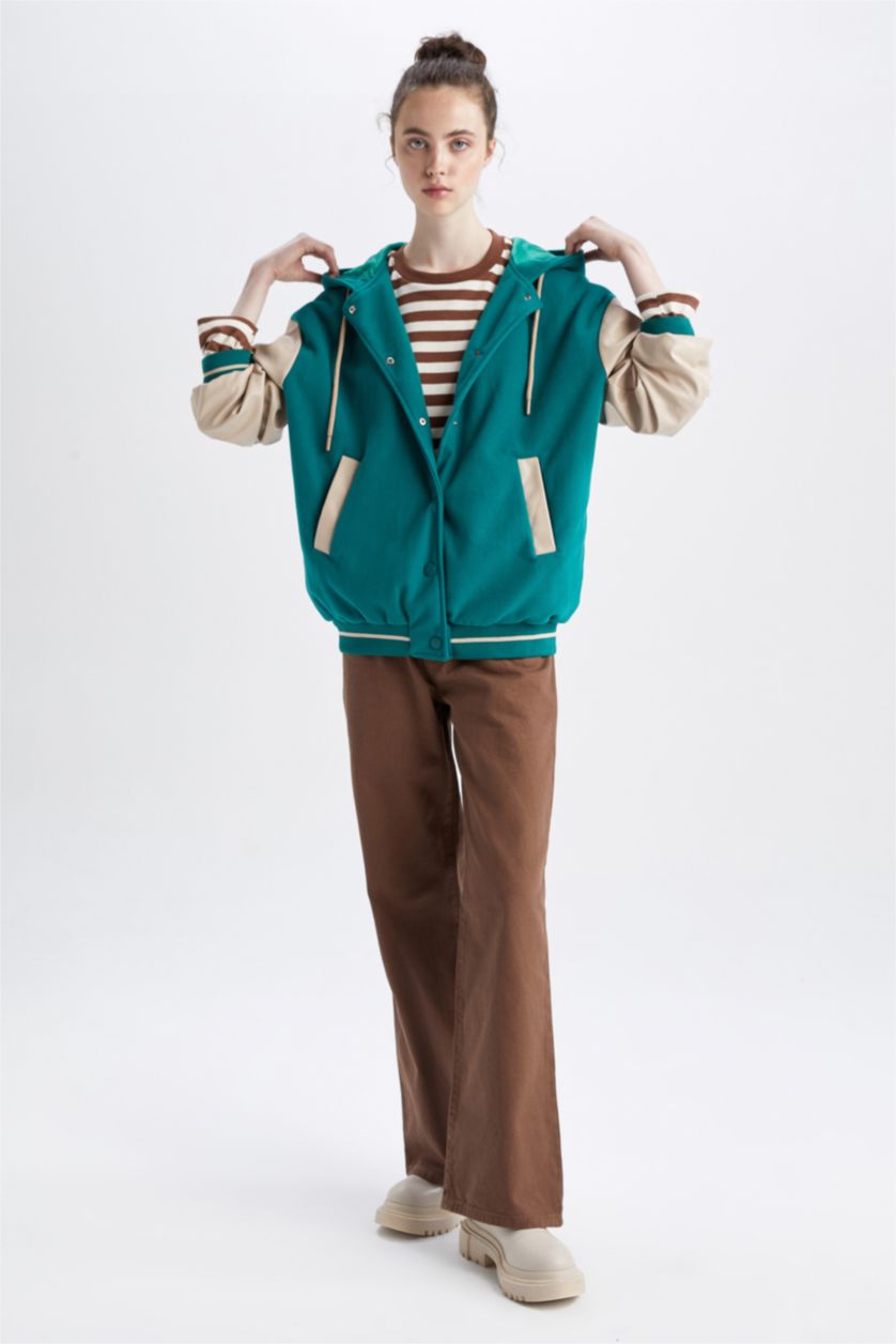 WOMAN Brown High Waist Wide Leg Trousers