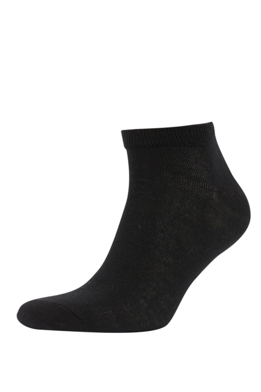 Erkek Siyah 10'lu Pamuklu Patik Çorap