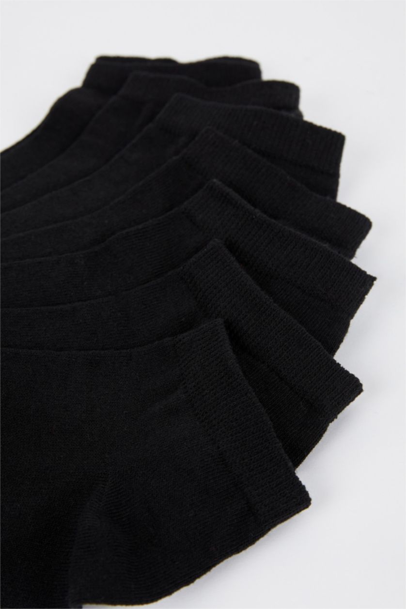 Erkek Siyah 10'lu Pamuklu Patik Çorap