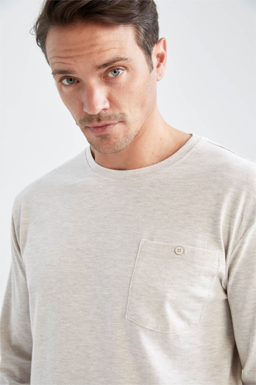 رجال ميلانج بيج سيت قصة عادية كم طويل من قطعتين