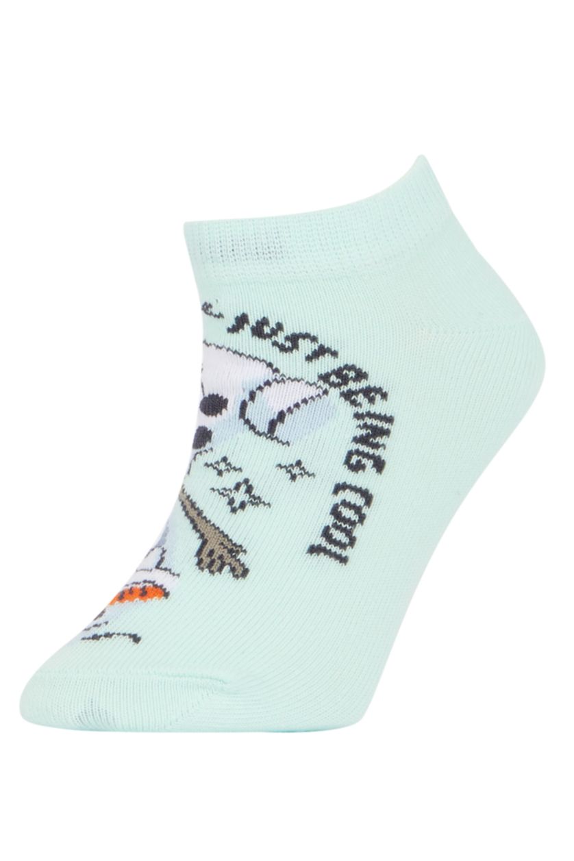 Kız Çocuk - Genç Kız Karma Kız Çocuk Frozen 6'lı Pamuklu Patik Çorap