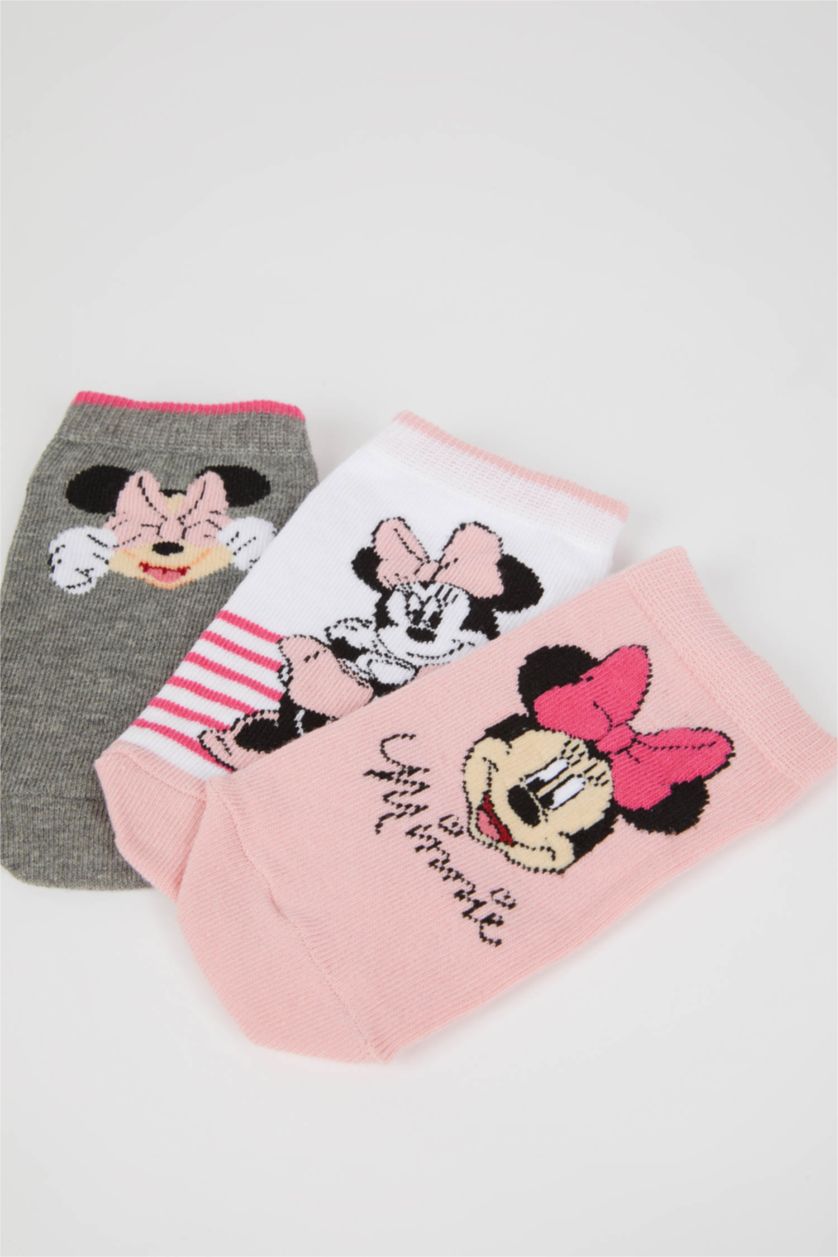 FILLES Karma Lot de 3 paires de Chaussettes Courtes en coton Mickey & Minnie pour fille