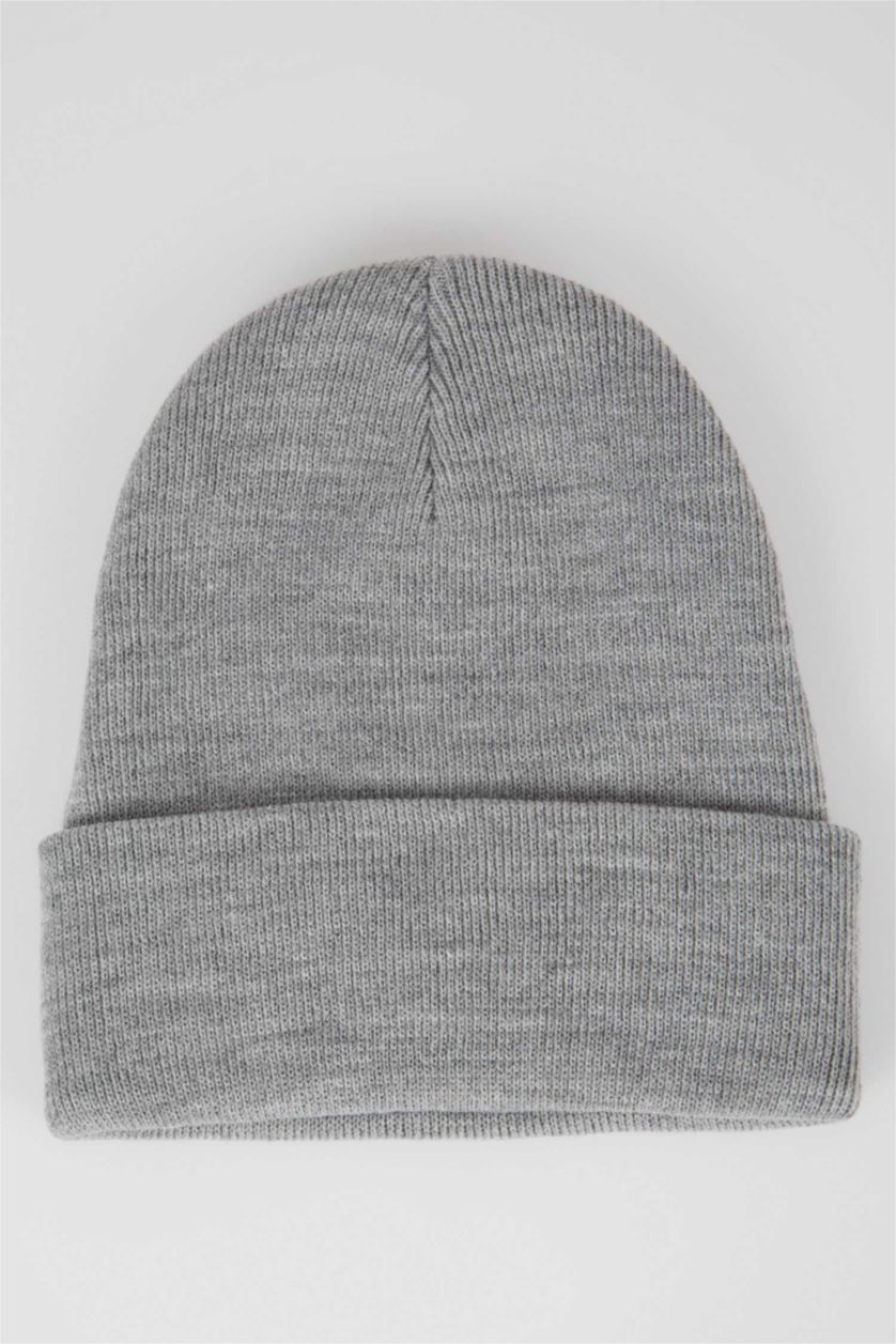 BOYS & TEENS Light Grey Melange Boy Beret