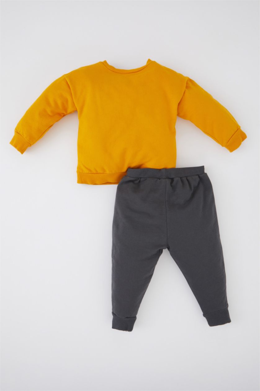 BABY BOY Dark Yellow 2 piece Regular Fit Crew Neck Looney Tunes Licensed Set