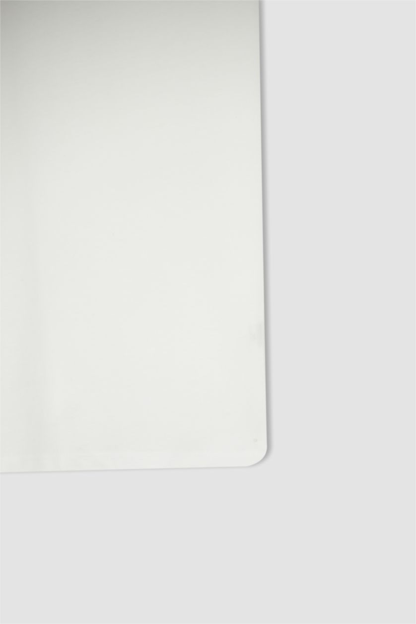 رجالي أبيض تي شيرت مطبوع سليم فيت بياقة مستديرة