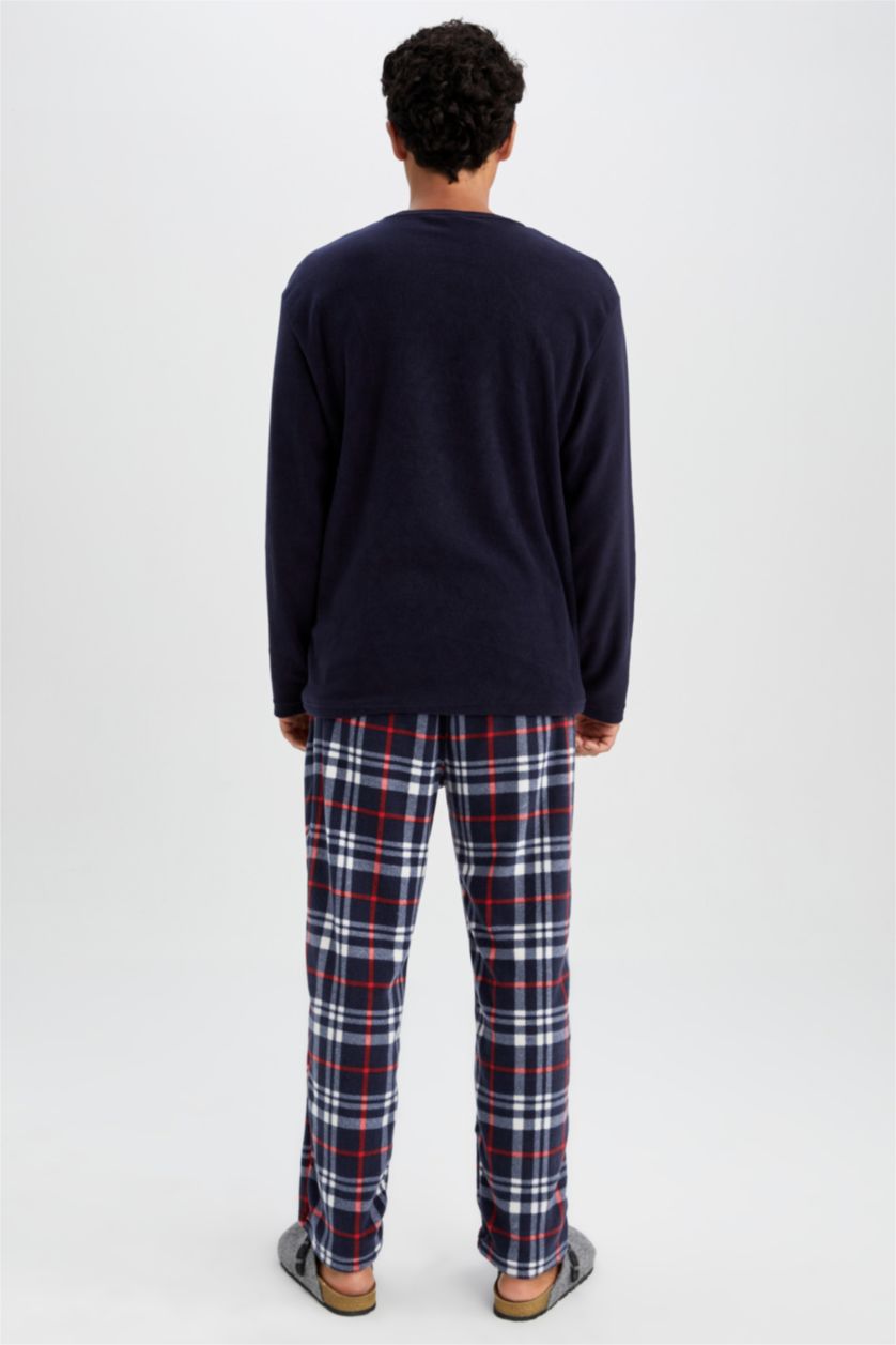 Erkek Lacivert Polar 2'li Takım