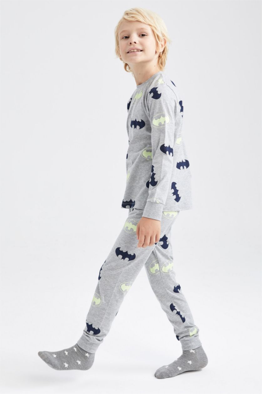 GARÇONS Gris Pyjamas En Tricot Batman