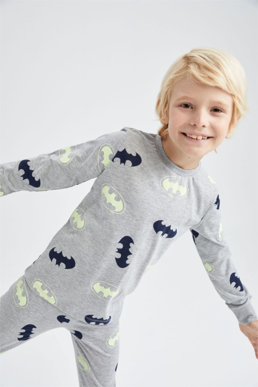 GARÇONS Gris Pyjamas En Tricot Batman