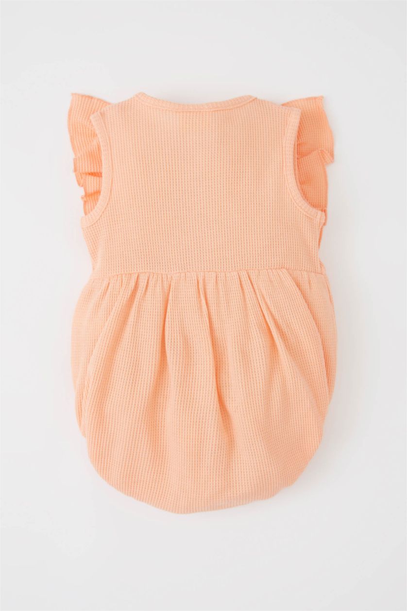 BABY GIRL Light Coral جمبسوت وافل قصة عادية